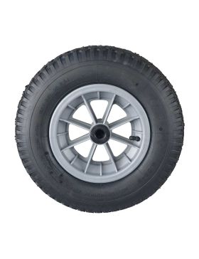ROUE DE BROUETTE GONFLABLE ULTRA RENFORCÉE POUR MAÇONS DIAMÈTRE 400 MM CHARGE 250KG POUR AXE DE 20 MM - S1006P 4PRP