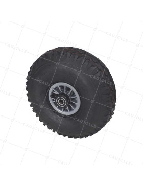 ROUE DE DIABLE GONFLÉE DIAMÈTRE 300 MM CHARGE 150KG ROULEMENT A BILLES 15MM - S2700P 300/100  R BILLES 15 PREMIUM • Caujolle