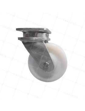 ROULETTE PIVOTANTE DOUBLE GALETS EN NYLON DIAMÈTRE 150 MM CHARGE 1500 KG -  S78N DOUBLE 150