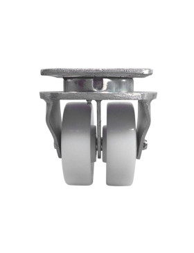 ROULETTE PIVOTANTE DOUBLE GALETS EN NYLON DIAMÈTRE 150 MM CHARGE 1500 KG -  S78N DOUBLE 150