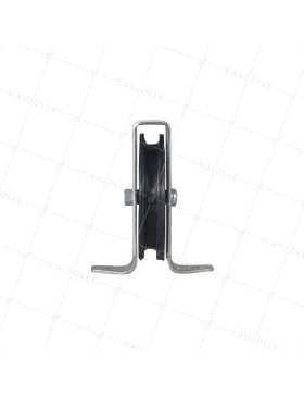 POULIE À PATTES DIAMÈTRE 70 MM CHARGE 60 KG POUR CABLE DE 8 MM - PP70B