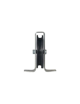 PULLEY WITH LEGS DIAMETER 70 MM LOAD 60 KG FOR 8 MM CABLE - PP70B