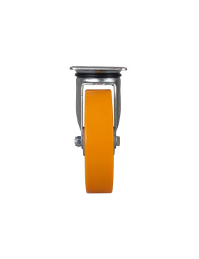 Castor SWIVEL POLYURETHANE WHEEL ALUMINUM RIM DIAMETER 200 MM LOAD 300KG - S74AR 200