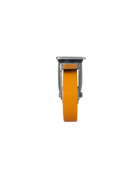 ROULETTE PIVOTANTE A FREIN ROUE FONTE ET POLYURETHANE DIAMETRE 200 MM CHARGE 1000 KG A FREIN AVANT - S78 SFPU 200 FREIN AVANT