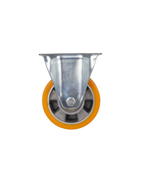 Castor FIXED POLYURETHANE WHEEL ALUMINUM RIM DIAMETER 125 MM LOAD 350KG - S75AR 125