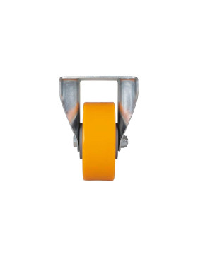 Castor FIXED POLYURETHANE WHEEL ALUMINUM RIM DIAMETER 125 MM LOAD 350KG - S75AR 125